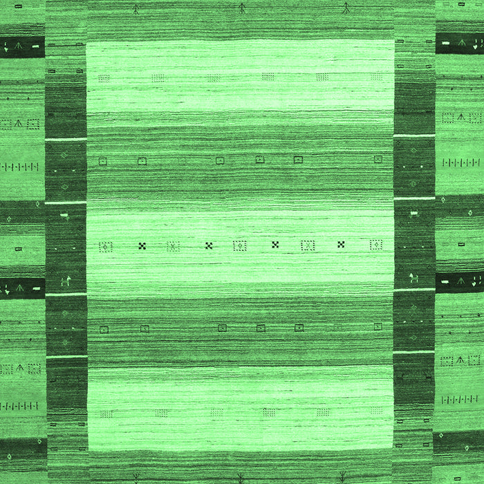 Abstract Emerald Green Contemporary Rug, con1913emgrn