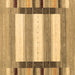 Square Abstract Brown Contemporary Rug, con1913brn