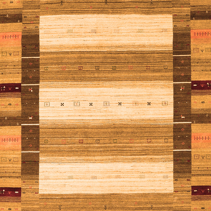 Serging Thickness of Machine Washable Abstract Orange Contemporary Area Rugs, wshcon1913org