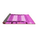 Sideview of Abstract Pink Contemporary Rug, con1913pnk