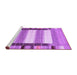 Sideview of Machine Washable Abstract Purple Contemporary Area Rugs, wshcon1913pur