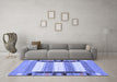 Machine Washable Abstract Blue Contemporary Rug in a Living Room, wshcon1913blu