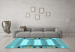 Machine Washable Abstract Light Blue Contemporary Rug in a Living Room, wshcon1913lblu