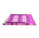 Sideview of Machine Washable Abstract Pink Contemporary Rug, wshcon1913pnk