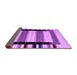 Sideview of Abstract Purple Contemporary Rug, con1914pur