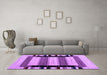 Machine Washable Abstract Purple Contemporary Area Rugs in a Living Room, wshcon1914pur