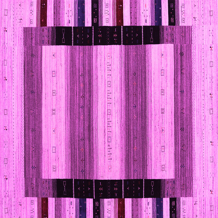 Square Machine Washable Abstract Pink Contemporary Rug, wshcon1914pnk