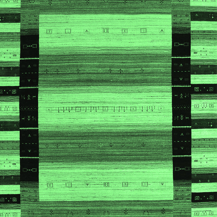 Abstract Emerald Green Contemporary Rug, con1914emgrn