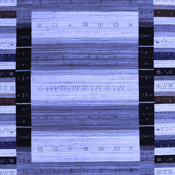 Abstract Blue Contemporary Rug, con1914blu