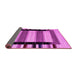 Sideview of Abstract Pink Contemporary Rug, con1914pnk