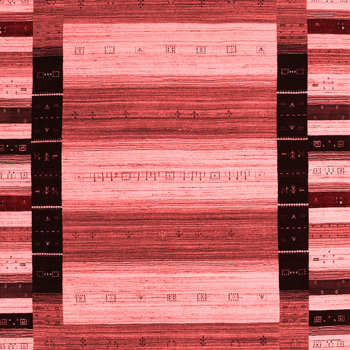 Machine Washable Abstract Red Contemporary Rug, wshcon1914red