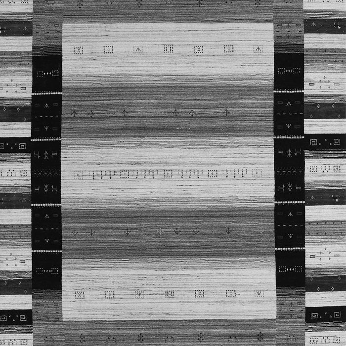 Abstract Gray Contemporary Rug, con1914gry