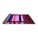 Sideview of Abstract Purple Contemporary Rug, con1915pur