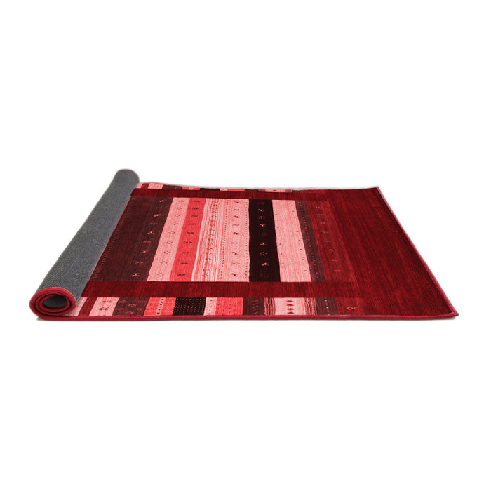 Abstract Red Contemporary Area Rugs