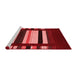 Contemporary Red Washable Rugs