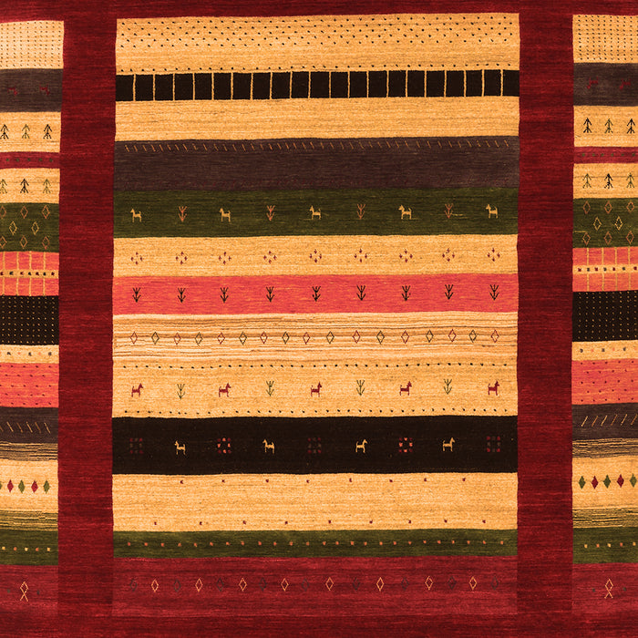 Serging Thickness of Machine Washable Abstract Orange Contemporary Area Rugs, wshcon1915org