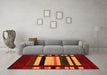 Machine Washable Abstract Orange Contemporary Area Rugs in a Living Room, wshcon1915org