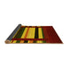 Sideview of Abstract Yellow Contemporary Rug, con1915yw