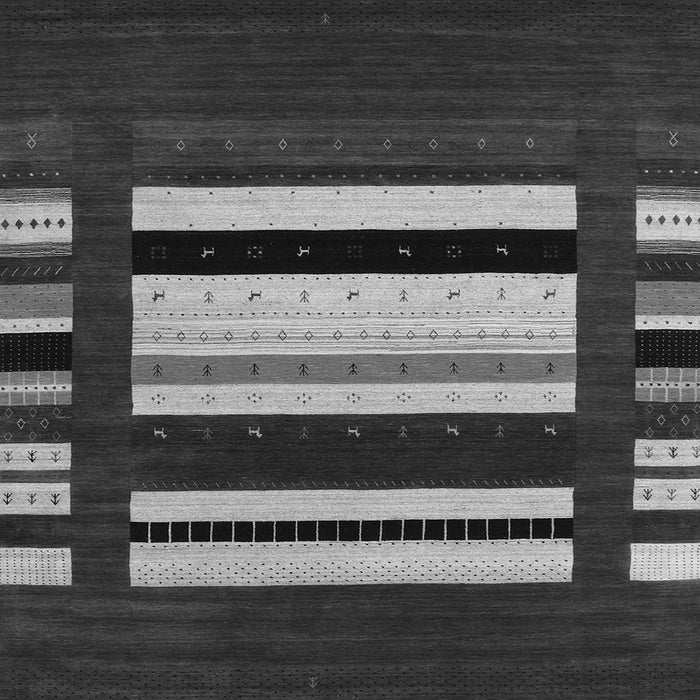 Round Machine Washable Abstract Gray Contemporary Rug, wshcon1915gry