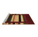 Sideview of Machine Washable Abstract Brown Contemporary Rug, wshcon1915brn