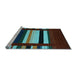 Sideview of Machine Washable Abstract Light Blue Contemporary Rug, wshcon1915lblu