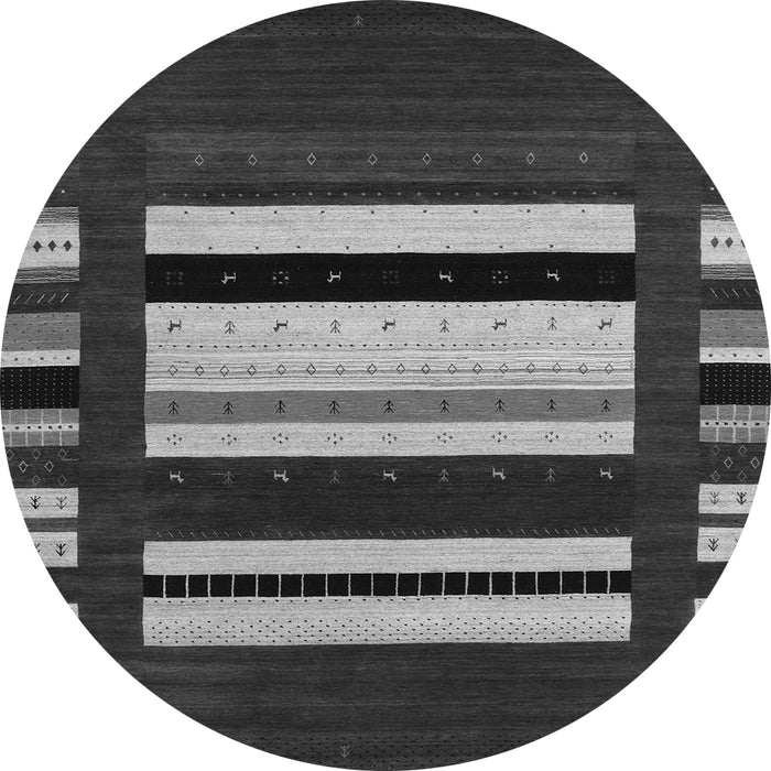 Machine Washable Abstract Gray Contemporary Rug, wshcon1915gry