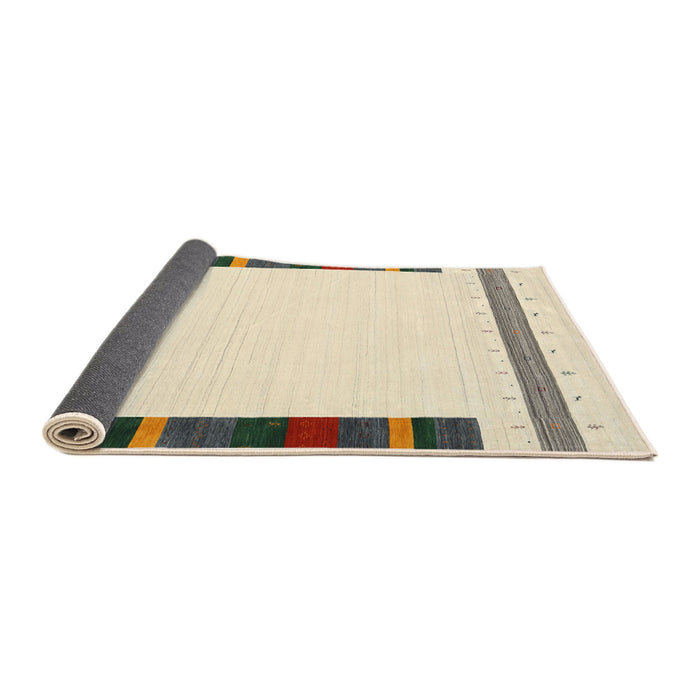 Thickness of Contemporary Light French Beige Brown Solid Rug, con1916