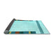 Sideview of Solid Light Blue Modern Rug, con1916lblu