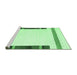 Sideview of Machine Washable Solid Emerald Green Modern Area Rugs, wshcon1916emgrn