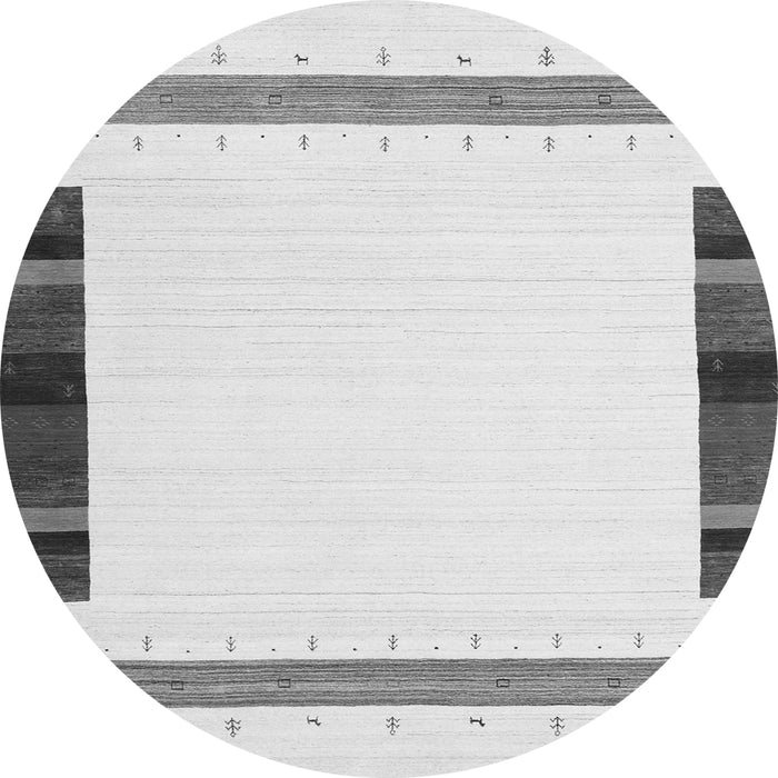 Machine Washable Solid Gray Modern Rug, wshcon1916gry