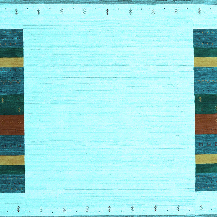 Machine Washable Solid Light Blue Modern Rug, wshcon1916lblu
