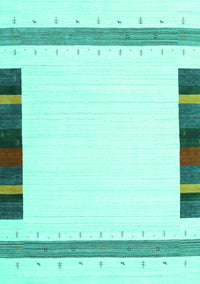 Solid Turquoise Modern Rug, con1916turq