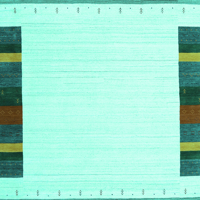 Solid Turquoise Modern Rug, con1916turq