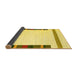 Sideview of Solid Yellow Modern Rug, con1916yw