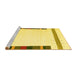 Sideview of Machine Washable Solid Yellow Modern Rug, wshcon1916yw