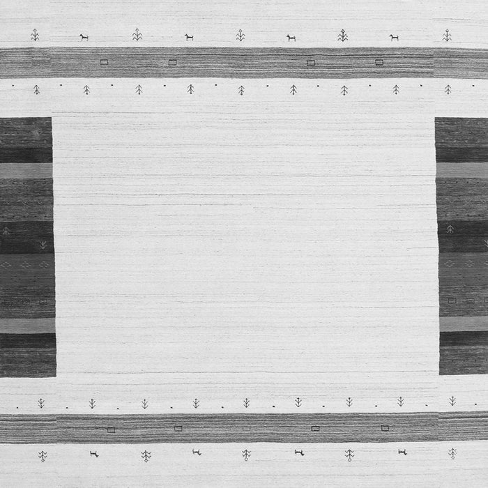 Round Machine Washable Solid Gray Modern Rug, wshcon1916gry