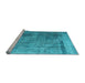 Sideview of Machine Washable Abstract Light Blue Contemporary Rug, wshcon1917lblu