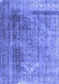 Abstract Blue Contemporary Rug, con1917blu