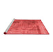 Contemporary Red Washable Rugs