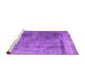 Sideview of Machine Washable Abstract Purple Contemporary Area Rugs, wshcon1917pur