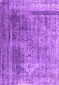 Abstract Purple Contemporary Rug, con1917pur