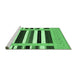 Sideview of Machine Washable Abstract Emerald Green Contemporary Area Rugs, wshcon1918emgrn