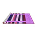 Sideview of Machine Washable Abstract Purple Contemporary Area Rugs, wshcon1918pur