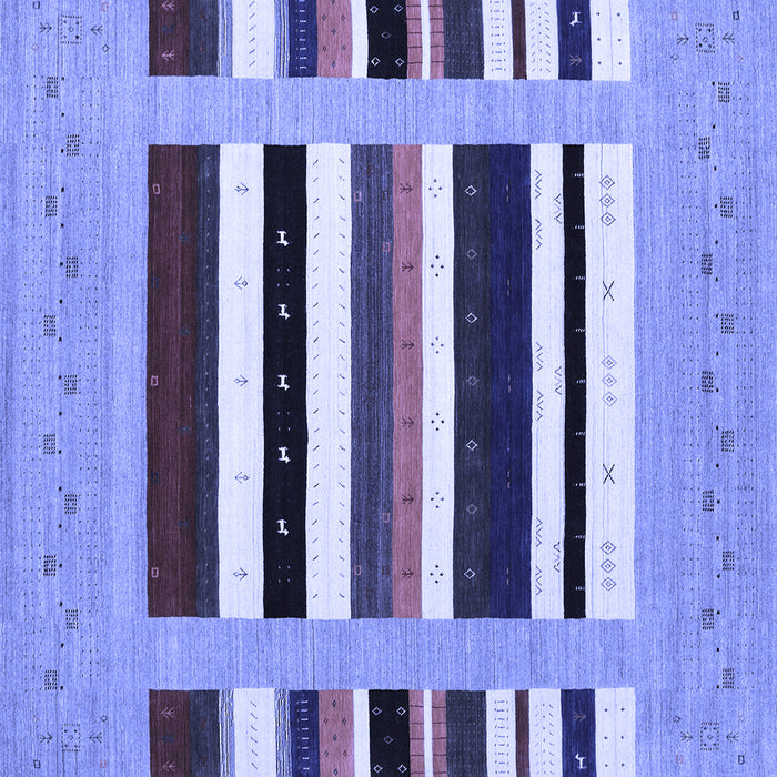 Square Machine Washable Abstract Blue Contemporary Rug, wshcon1918blu