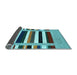 Sideview of Abstract Light Blue Contemporary Rug, con1918lblu