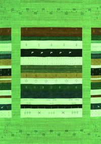 Abstract Green Contemporary Rug, con1918grn