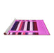 Sideview of Machine Washable Abstract Pink Contemporary Rug, wshcon1918pnk