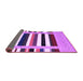 Sideview of Abstract Purple Contemporary Rug, con1918pur