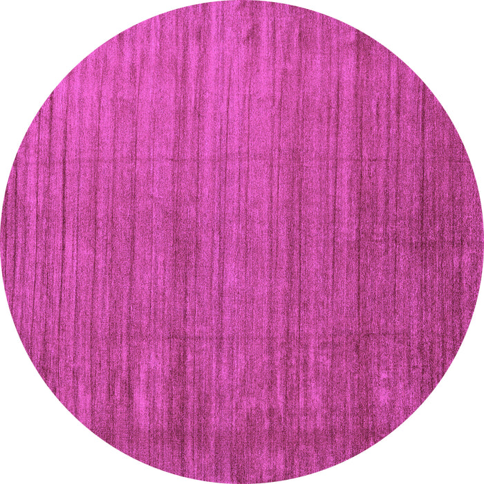 Round Machine Washable Abstract Purple Contemporary Area Rugs, wshcon1919pur