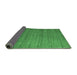 Sideview of Abstract Emerald Green Contemporary Rug, con1919emgrn